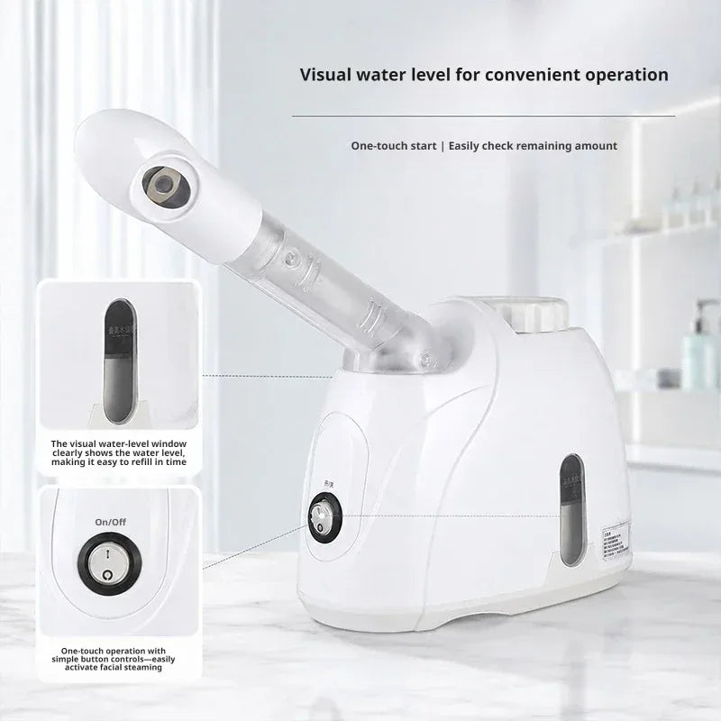 360° Rotatable Hot Mist Facial Steamer