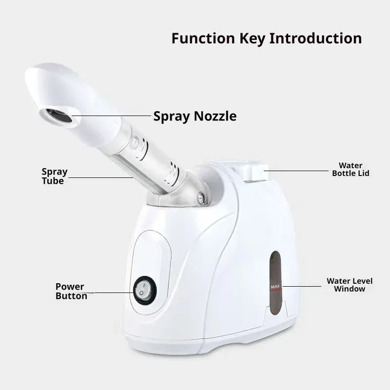 360° Rotatable Hot Mist Facial Steamer