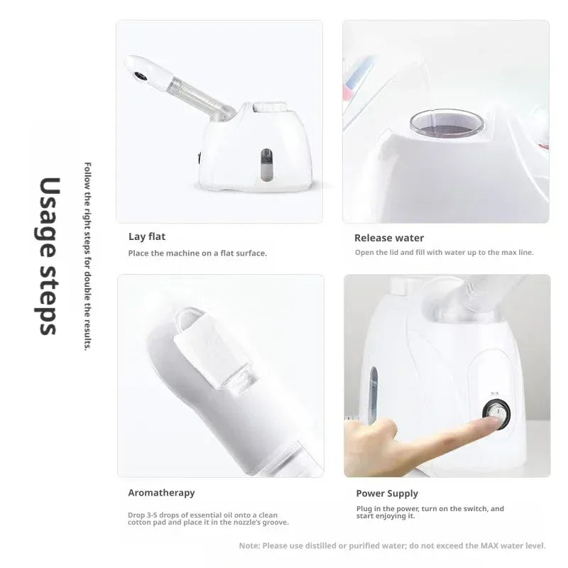 360° Rotatable Hot Mist Facial Steamer